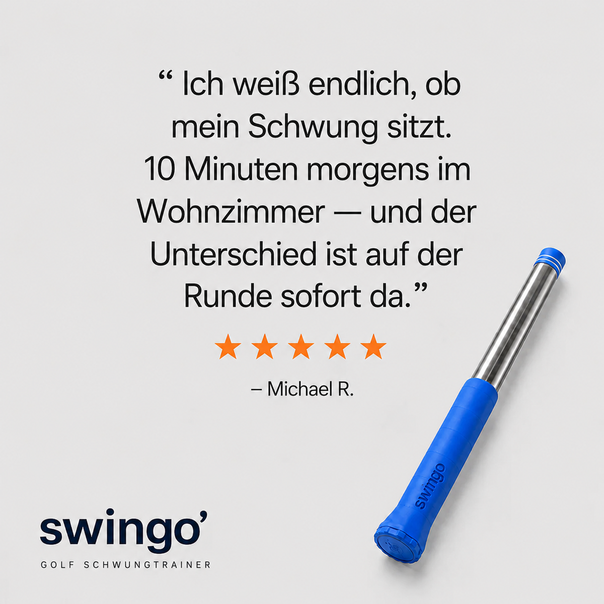Swingo™ — Trainiere den Schwung. Senke deinen Score.