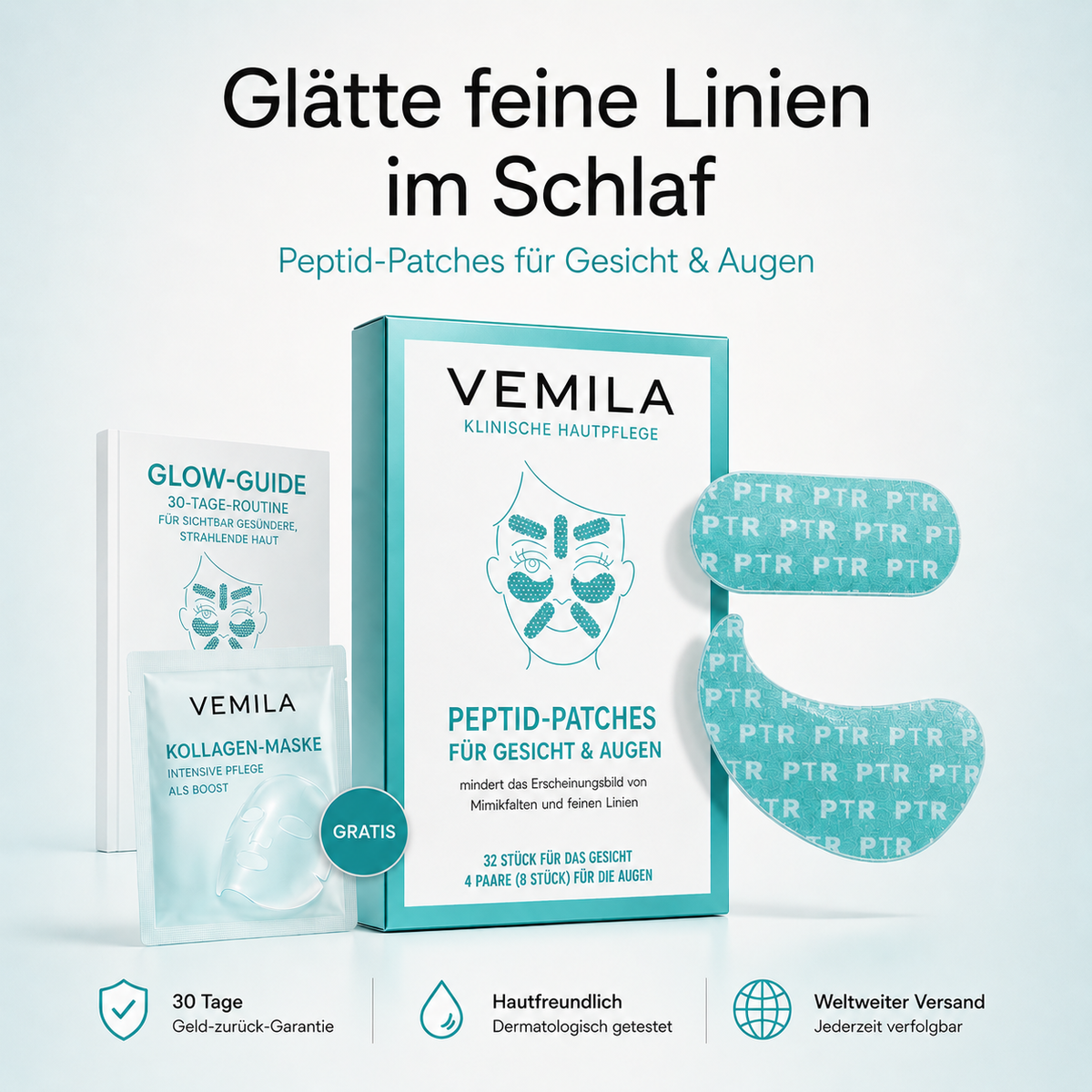 Lunéa - Peptid Anti-Falten Patches