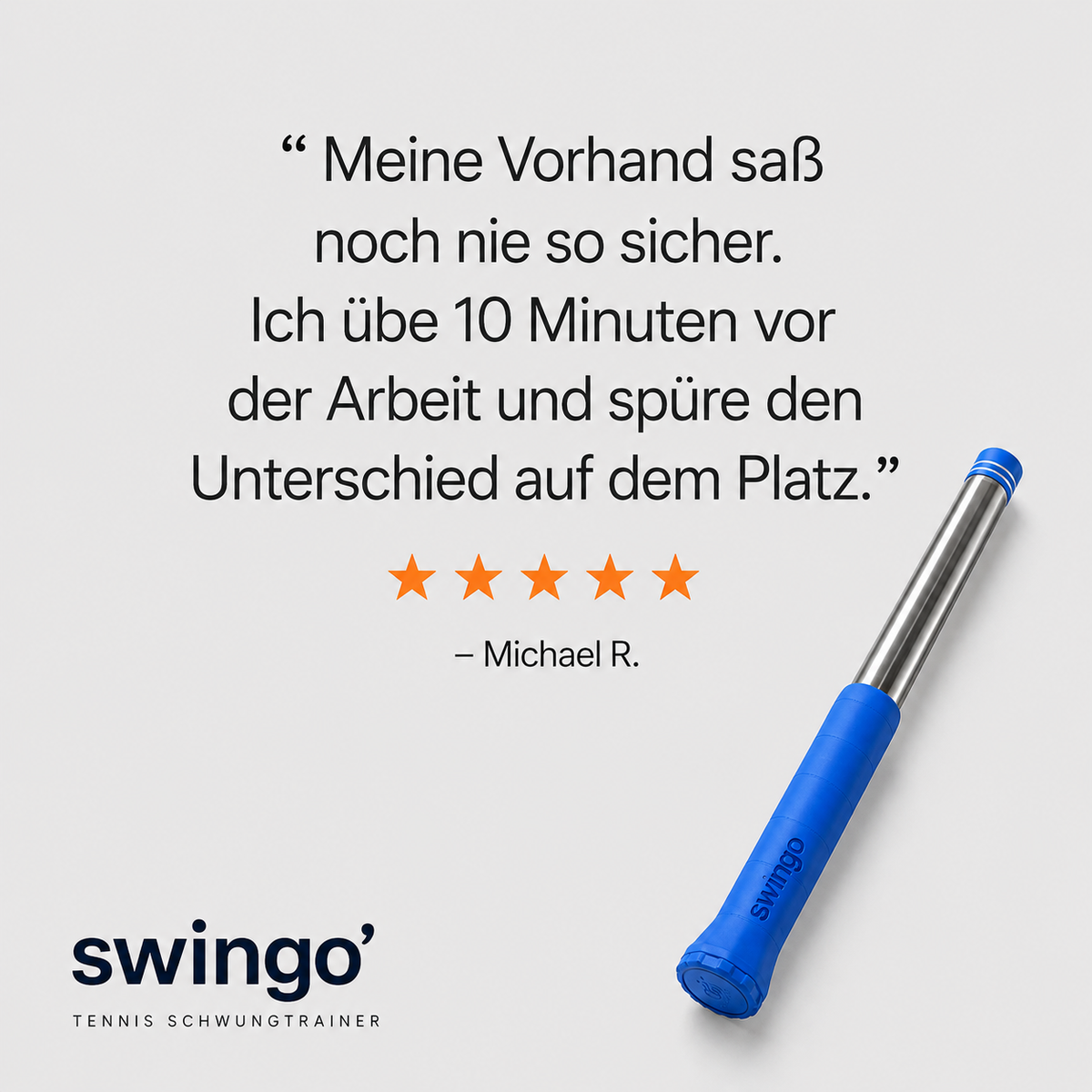Swingo™ - Trainiere den Schwung. Gewinne das Match. (Kopie)