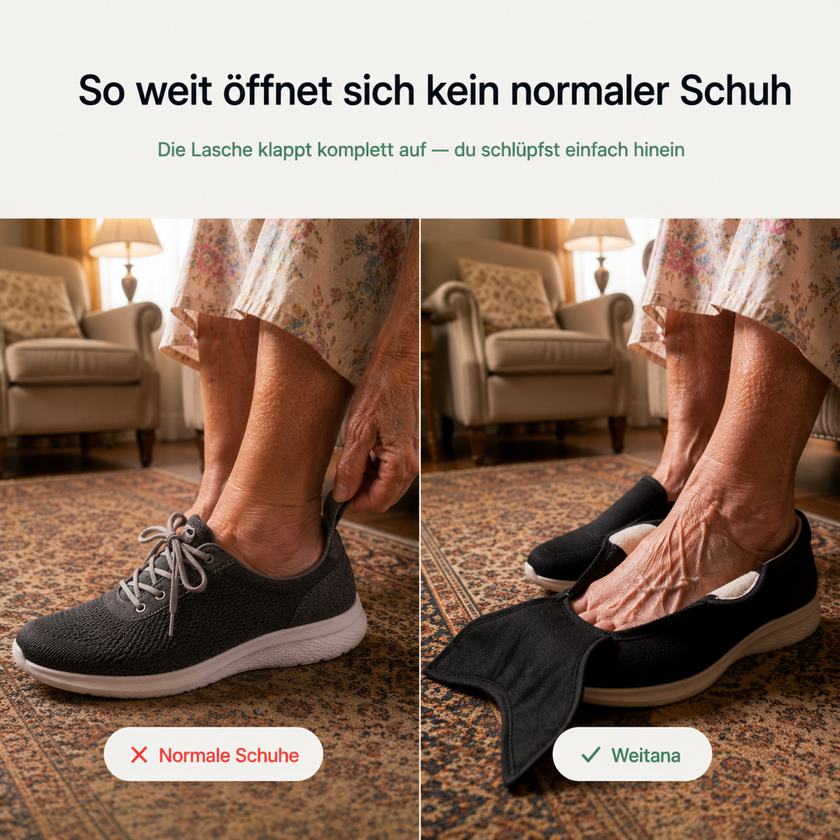 Weitana™ — Verstellbarer Schuh bei geschwollenen Füßen